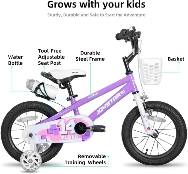 JOYSTAR Pluto 12 14 16 18 20 Inch Kids Bike with Light Up - Image 2